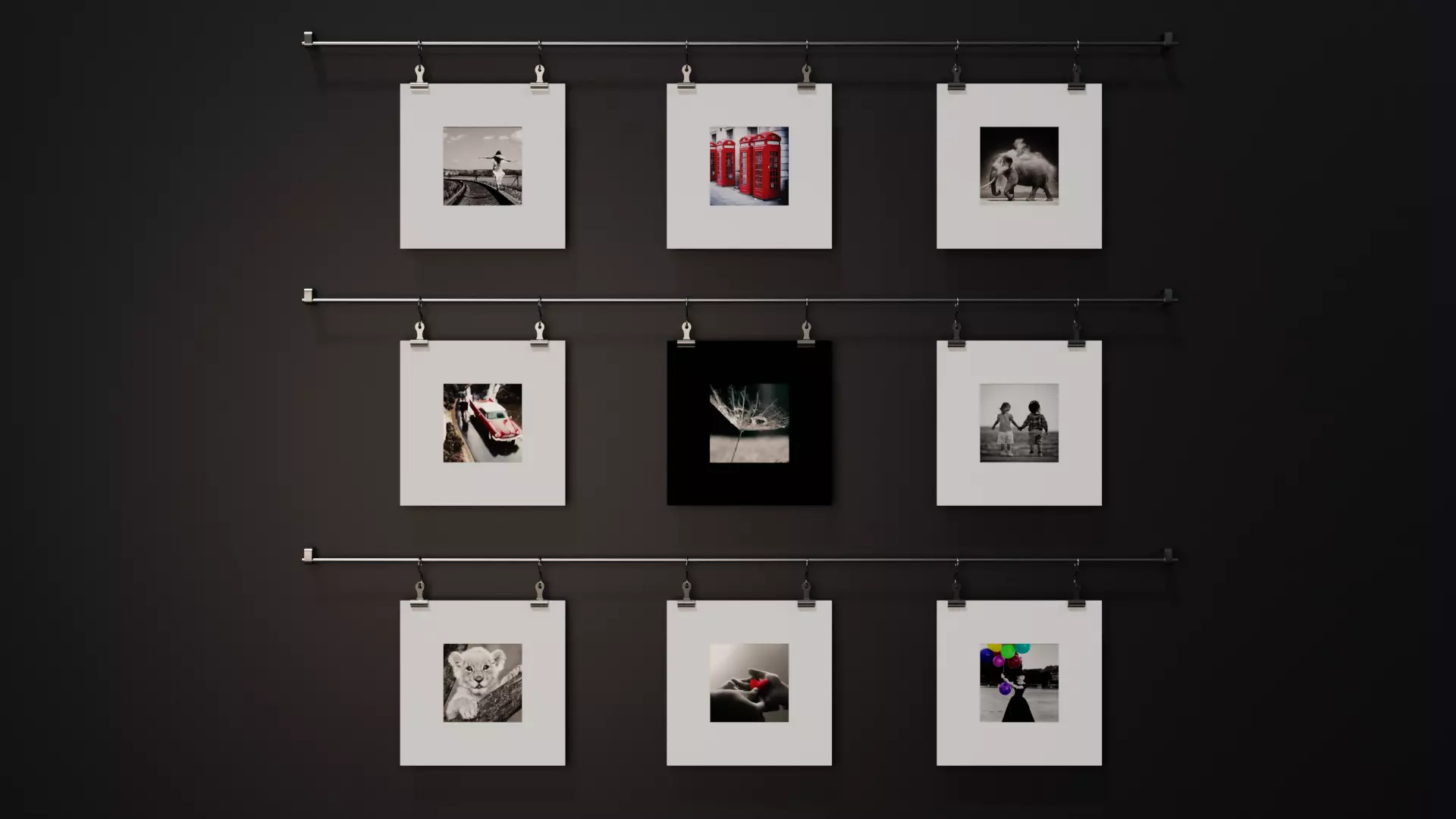 Photo Wall Deco Free low-poly 3D model_0