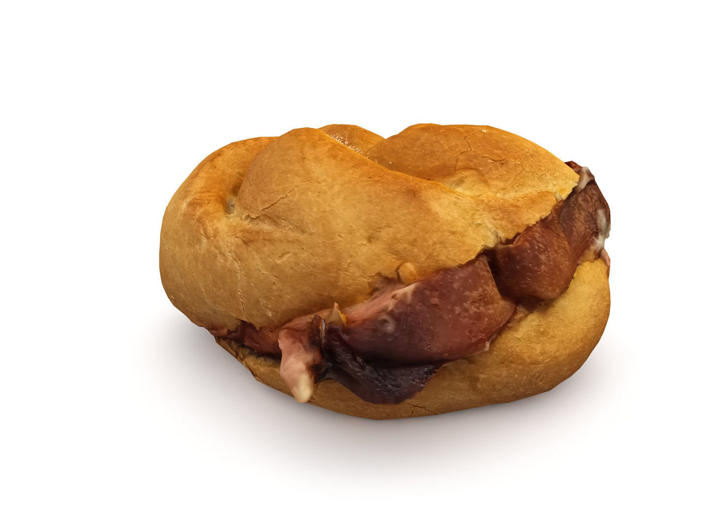 Bread Roll Semmel 3D model_3