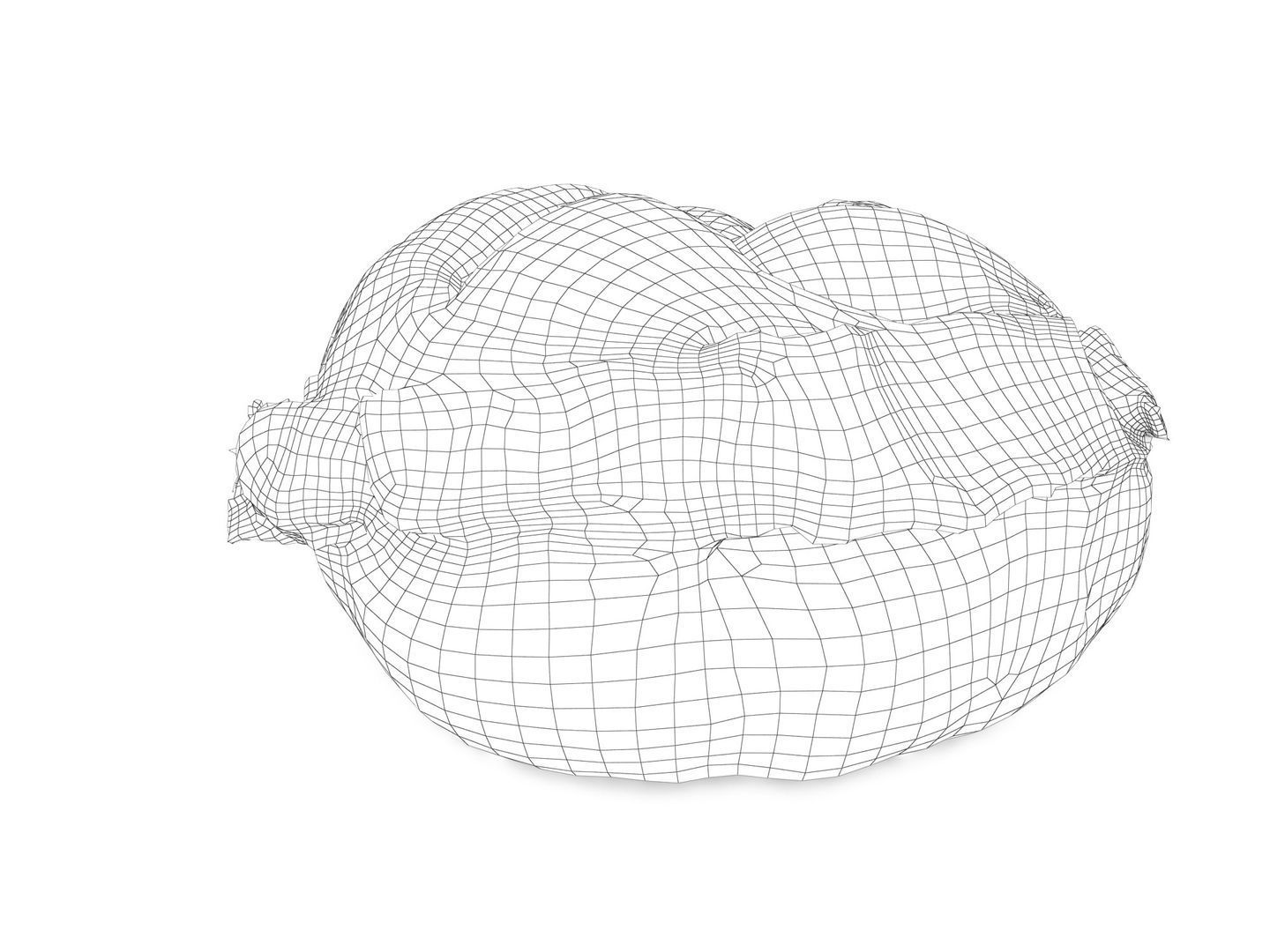 Bread Roll Semmel 3D model_11