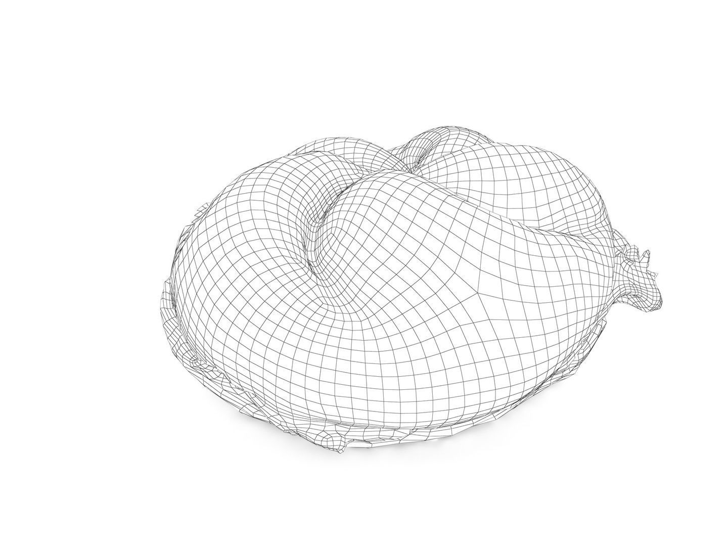 Bread Roll Semmel 3D model_14
