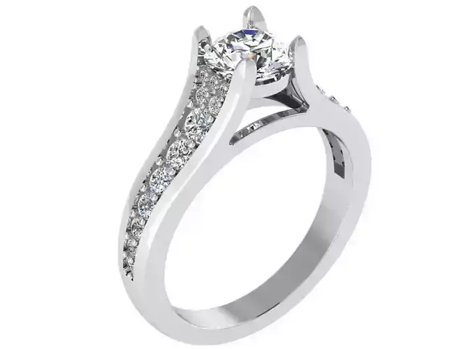 Round Diamond Ring 1674