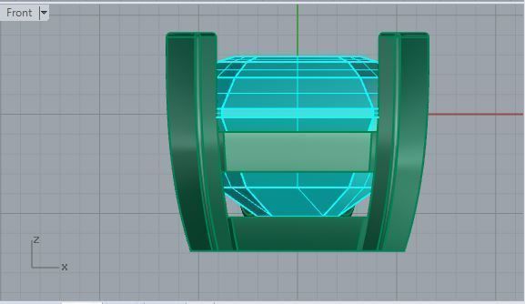 Emerald Pendant 1676 3D print model_5