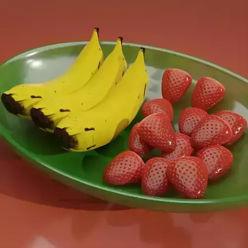 Banana and Strawberry