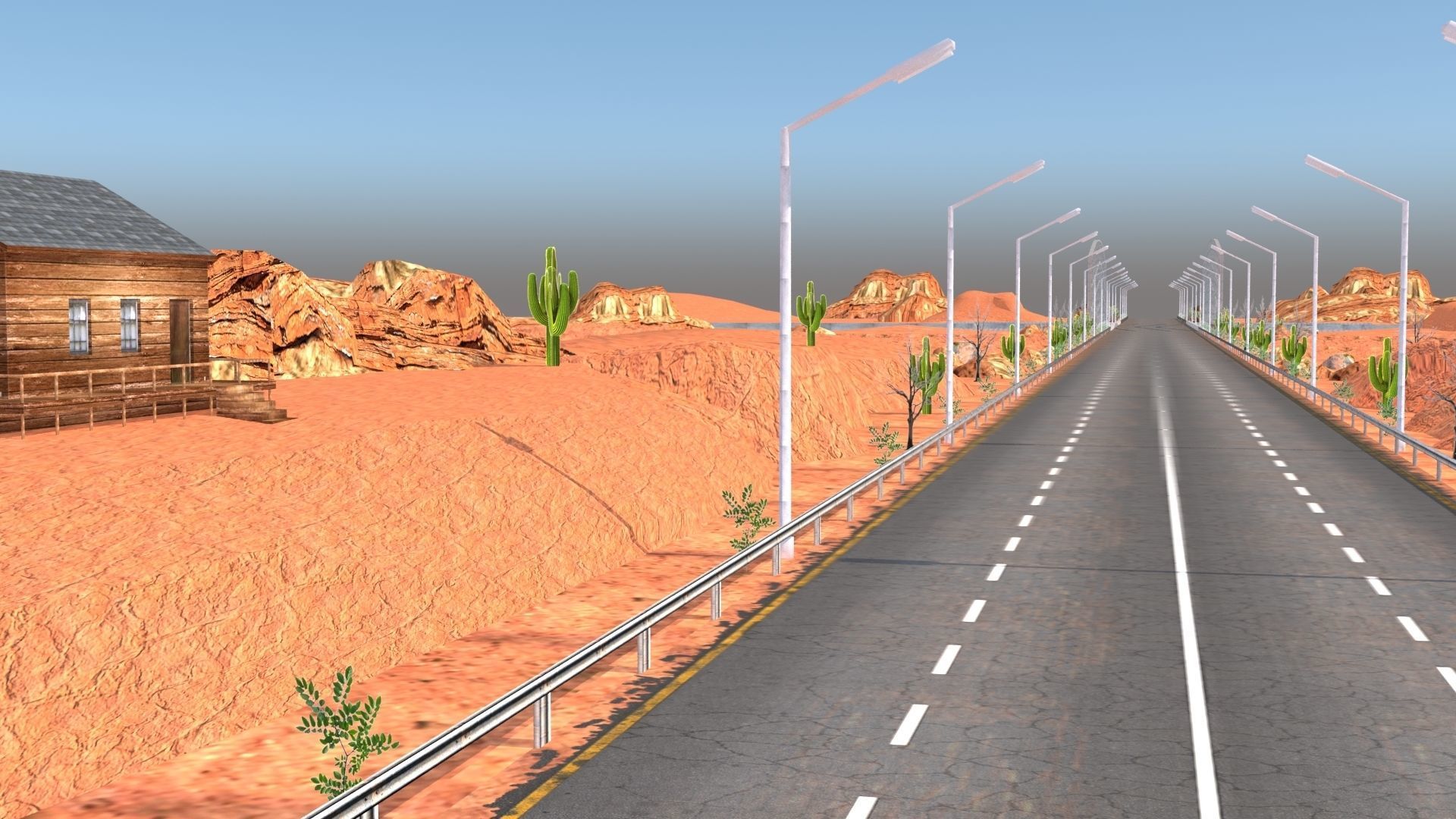 Desert Hill Racing Adventure 3D Model 2025 Low-poly 3D model_22