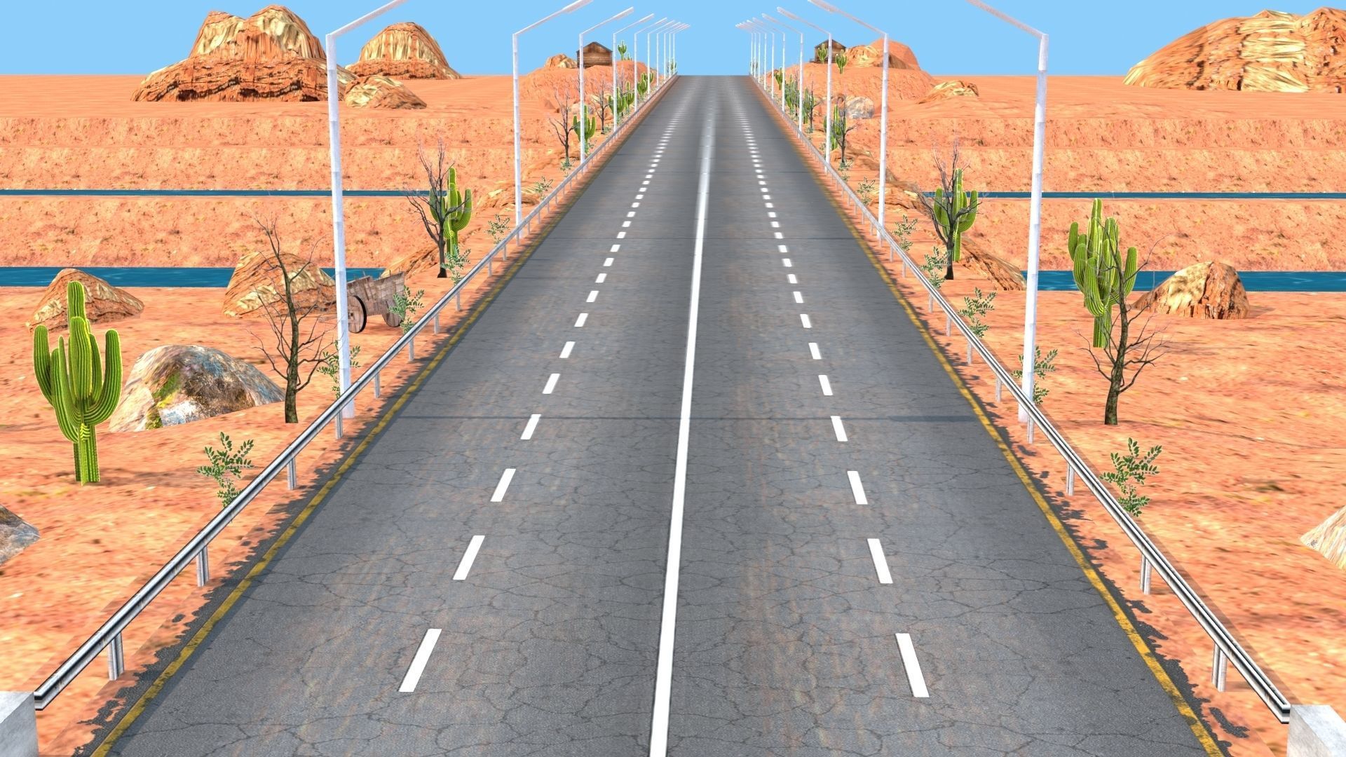 Desert Hill Racing Adventure 3D Model 2025 Low-poly 3D model_21