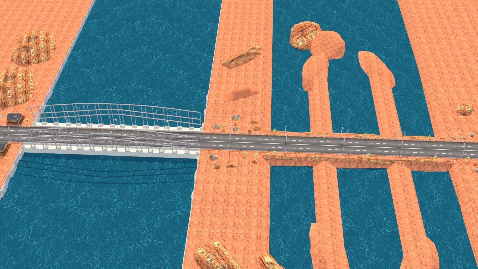 Desert Hill Racing Adventure 3D Model 2025 Low-poly 3D model_14