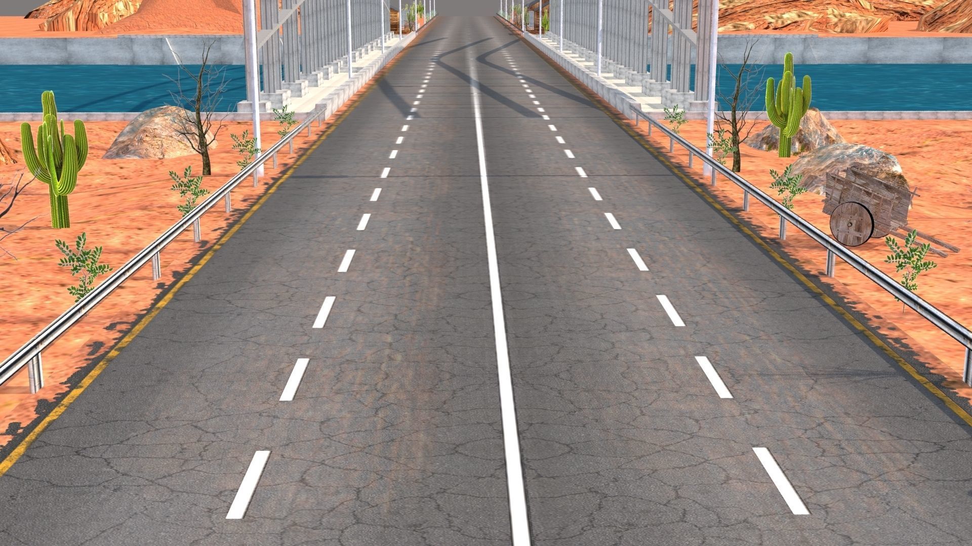 Desert Hill Racing Adventure 3D Model 2025 Low-poly 3D model_4