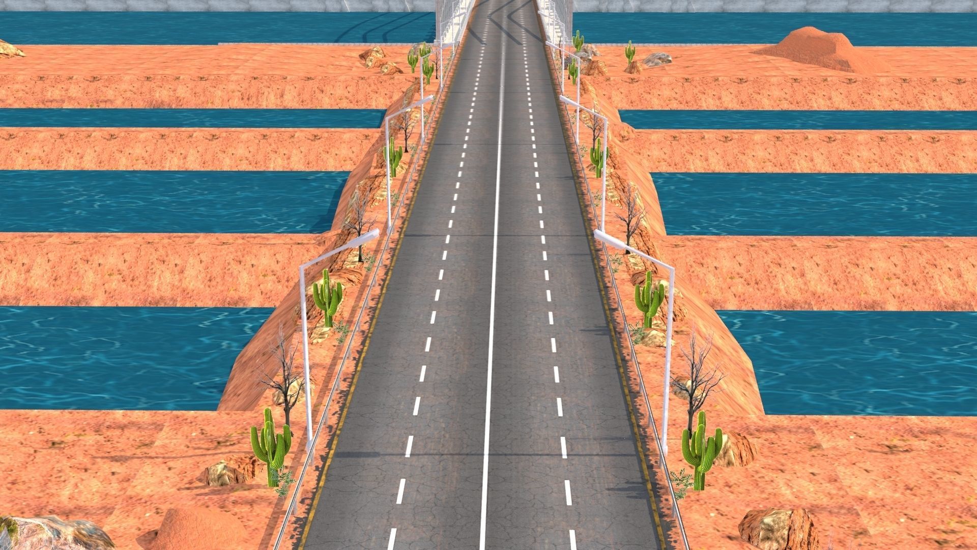 Desert Hill Racing Adventure 3D Model 2025 Low-poly 3D model_29