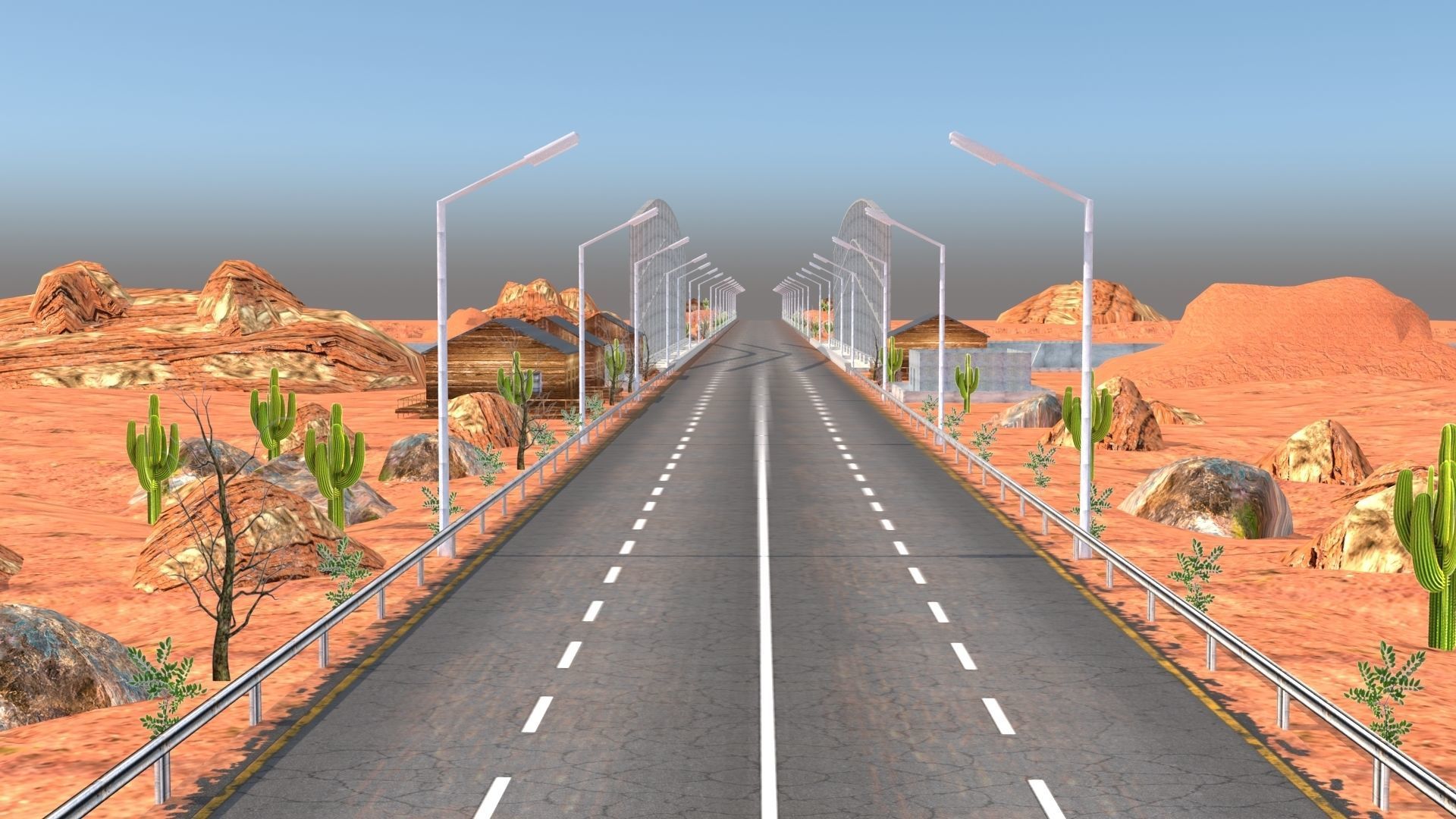 Desert Hill Racing Adventure 3D Model 2025 Low-poly 3D model_17