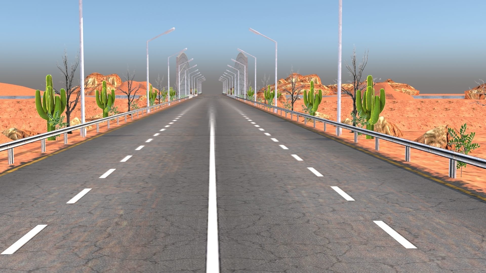 Desert Hill Racing Adventure 3D Model 2025 Low-poly 3D model_1