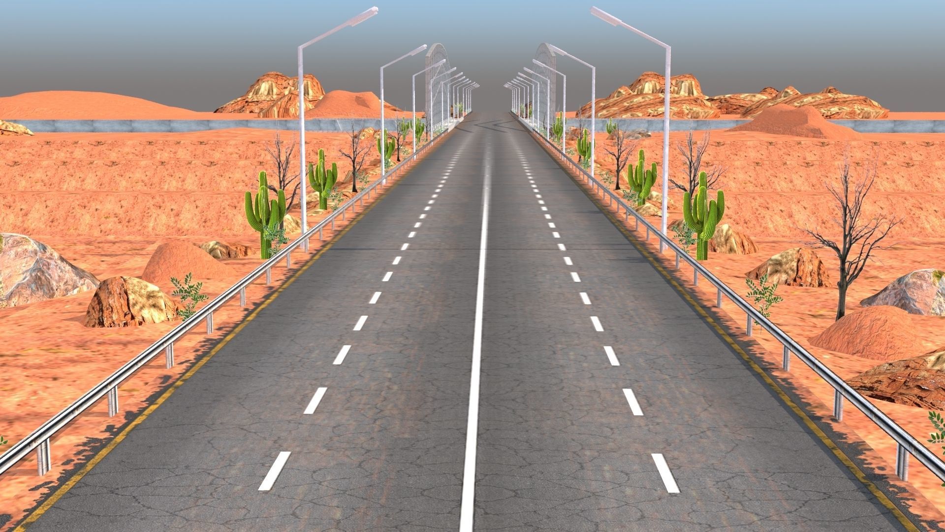 Desert Hill Racing Adventure 3D Model 2025 Low-poly 3D model_27