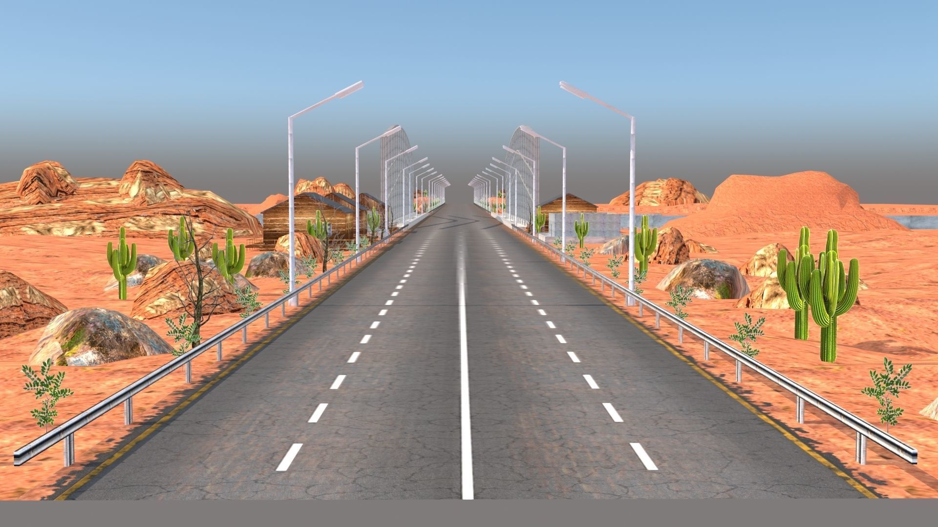 Desert Hill Racing Adventure 3D Model 2025 Low-poly 3D model_12