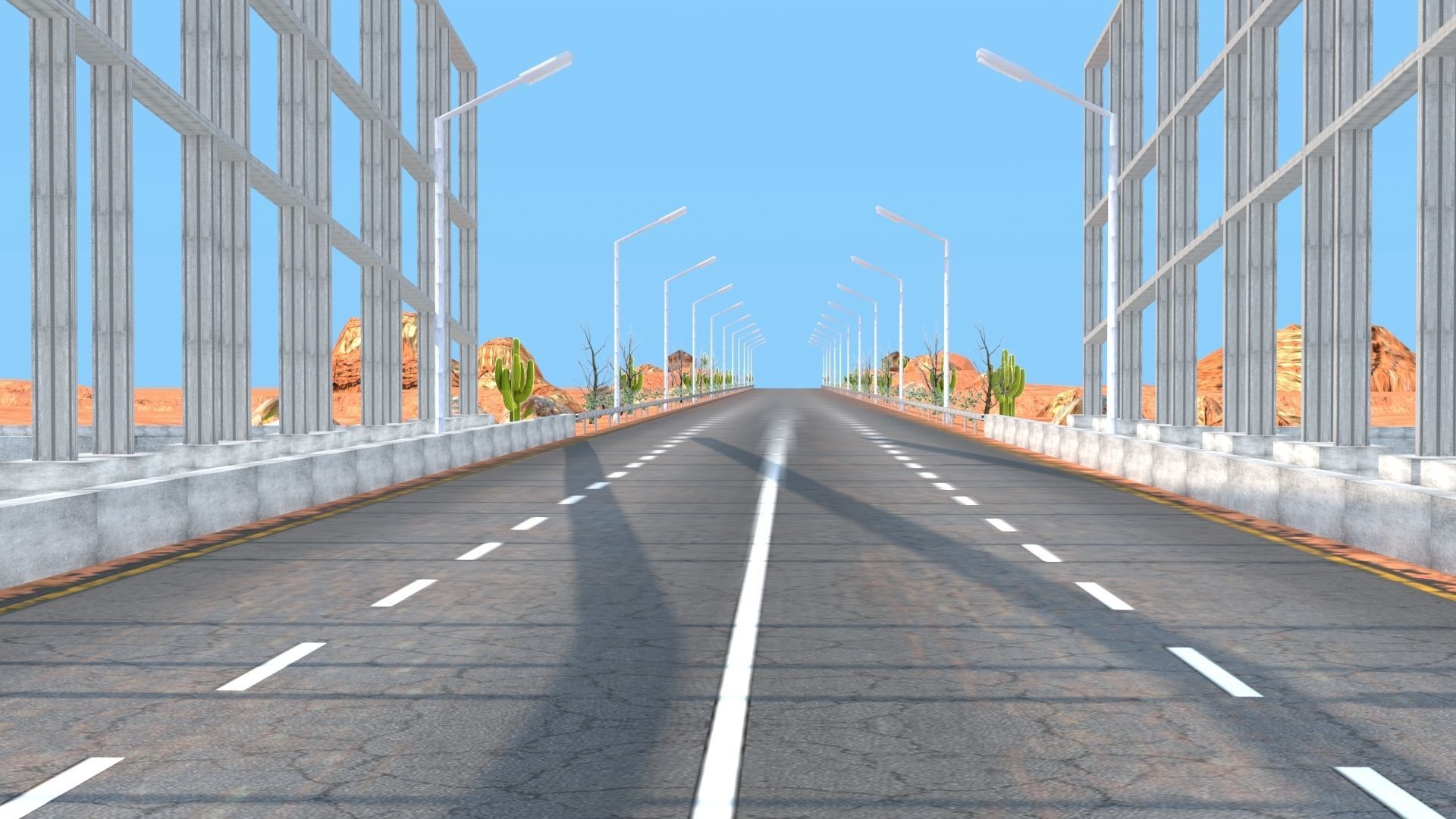 Desert Hill Racing Adventure 3D Model 2025 Low-poly 3D model_20