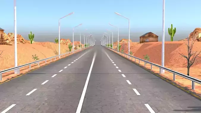 Desert Hill Racing Adventure 3D Model 2025