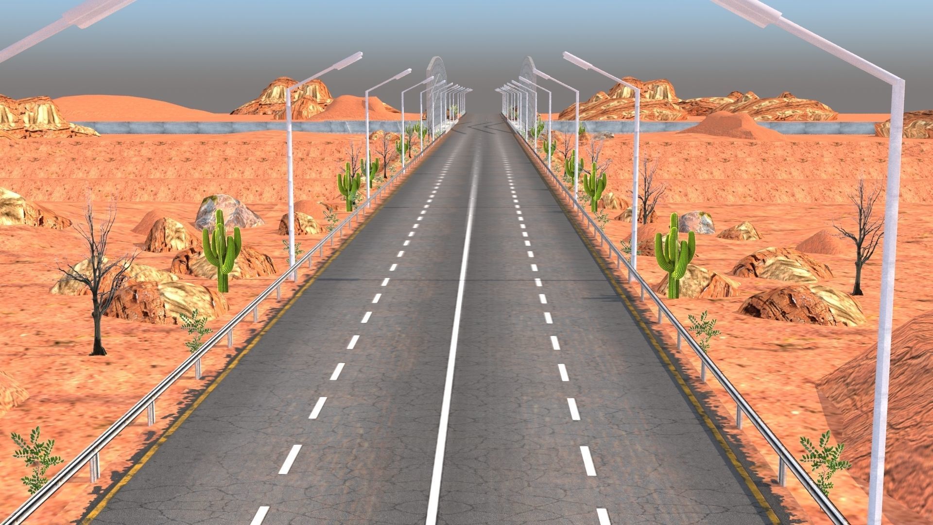 Desert Hill Racing Adventure 3D Model 2025 Low-poly 3D model_26