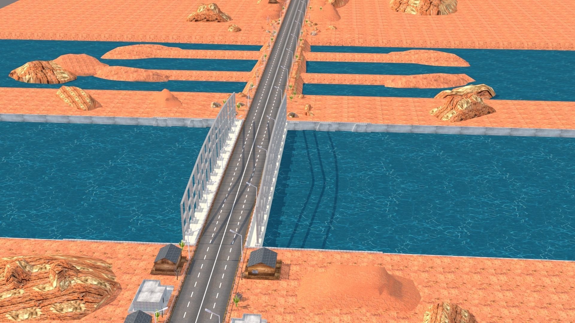 Desert Hill Racing Adventure 3D Model 2025 Low-poly 3D model_13