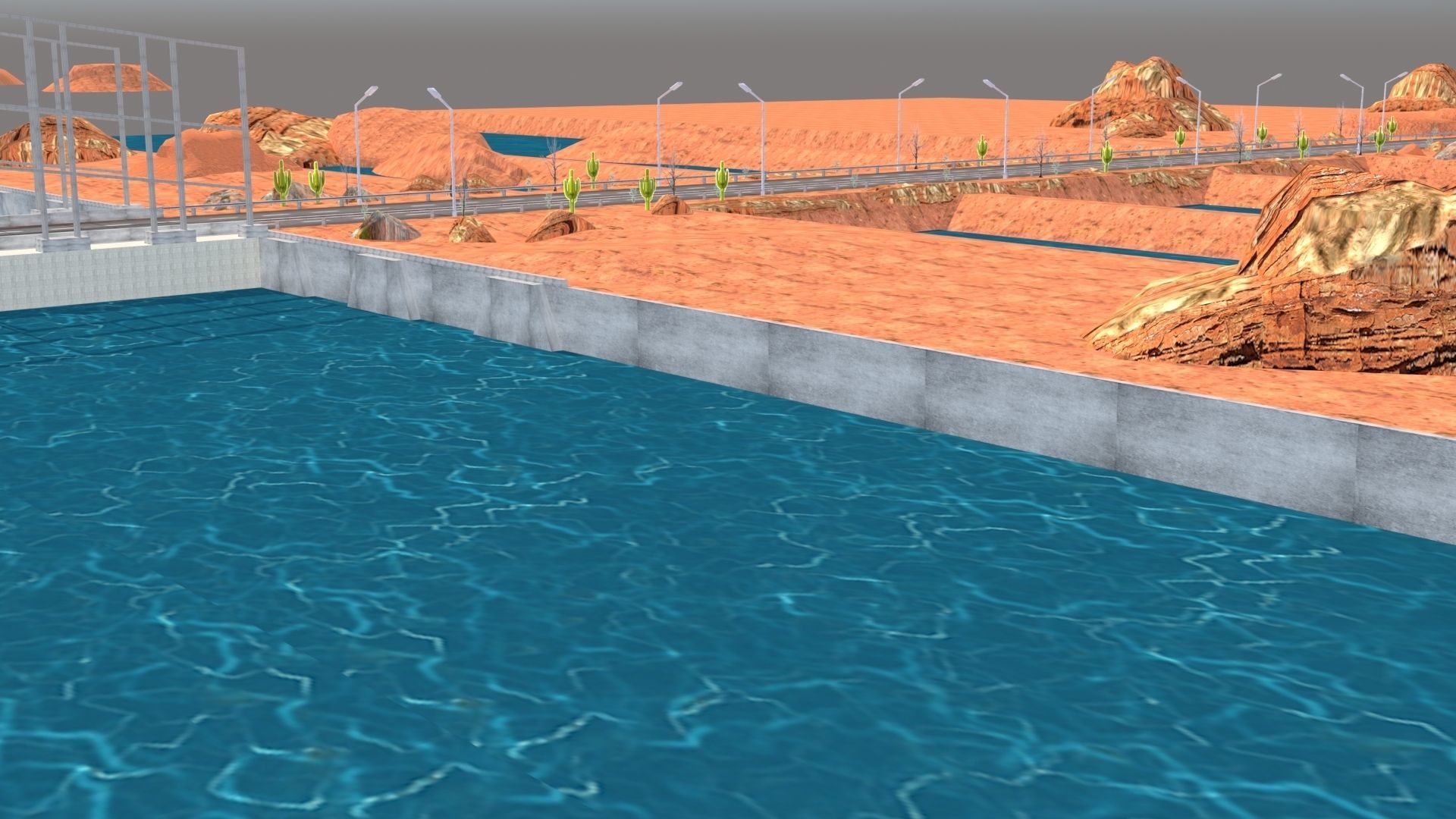 Desert Hill Racing Adventure 3D Model 2025 Low-poly 3D model_15