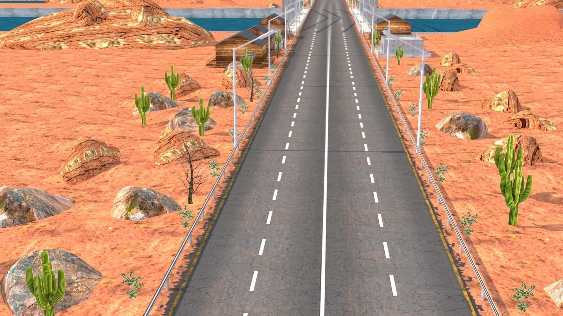 Desert Hill Racing Adventure 3D Model 2025 Low-poly 3D model_16