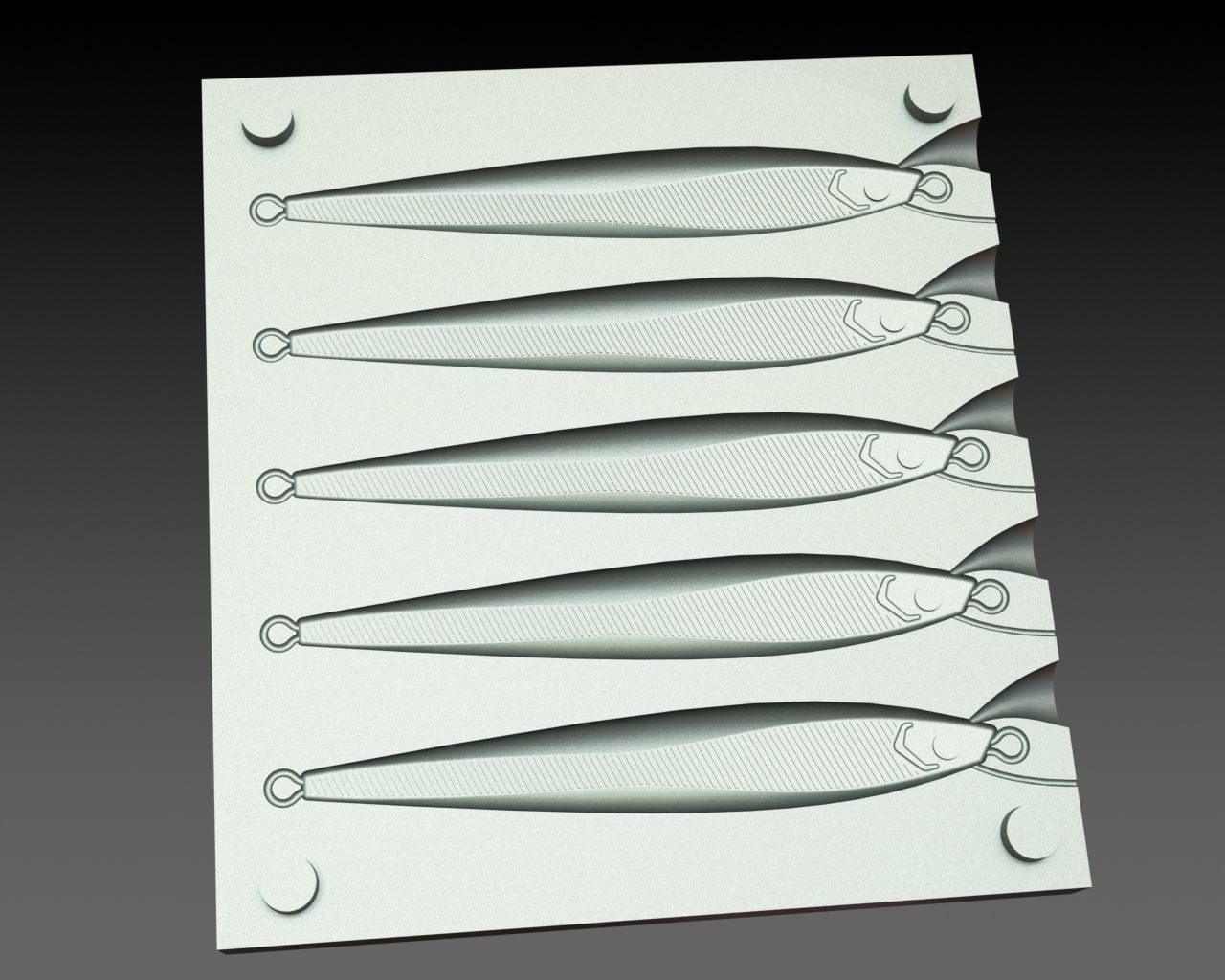 Pilker model and mold 70g 98mm 3D printable 3D print model_6