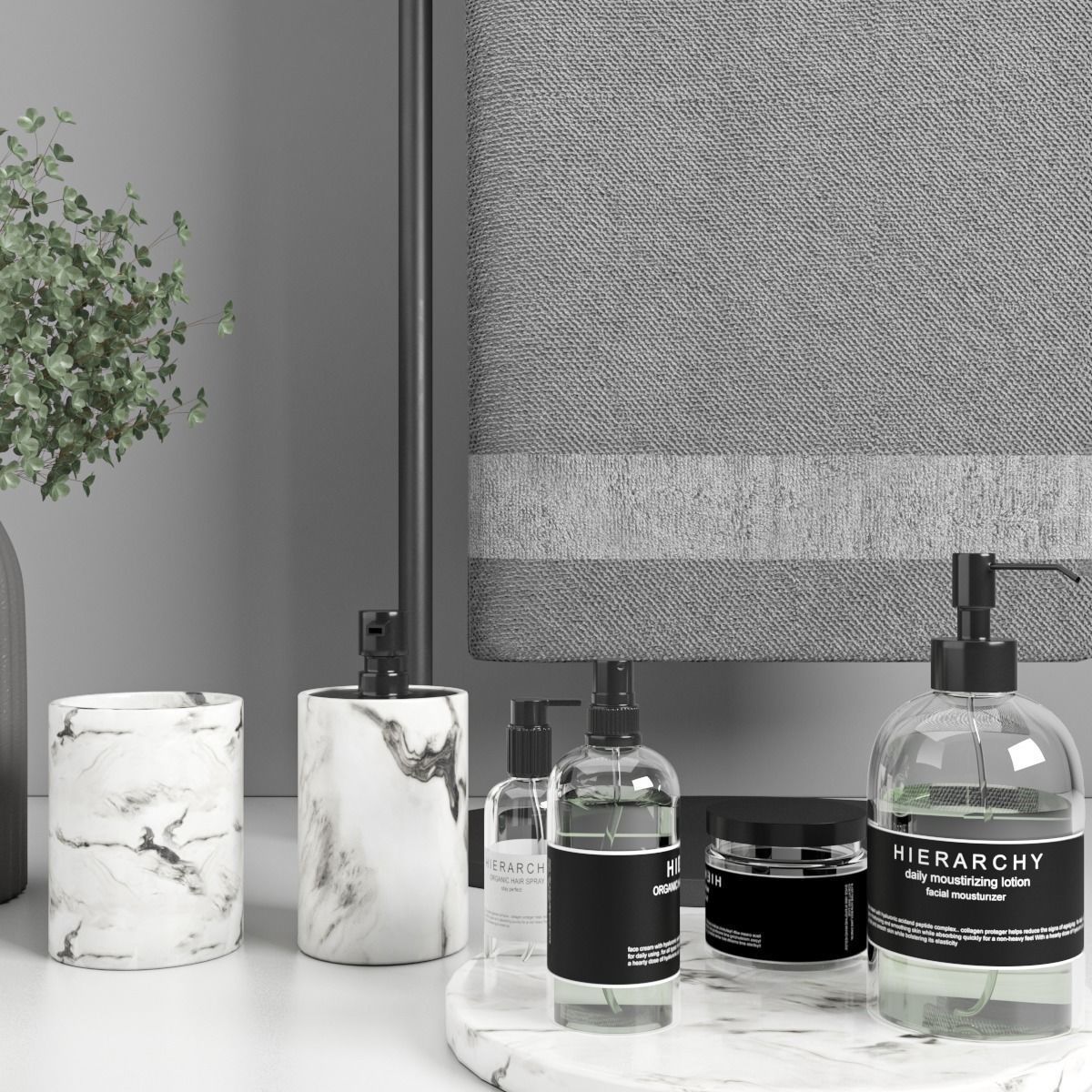 bathroom accessories set 50 3D model_1