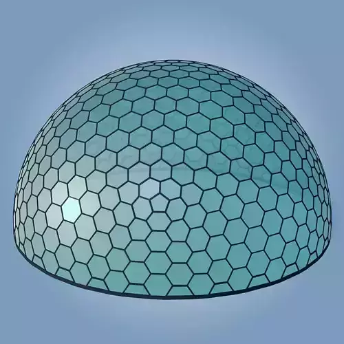 Geodesic Dome Low-poly 3D model