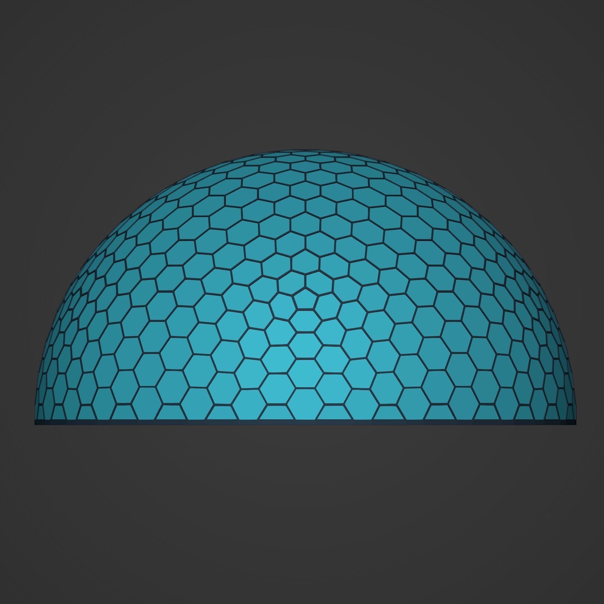 Geodesic Dome Low-poly 3D model_5
