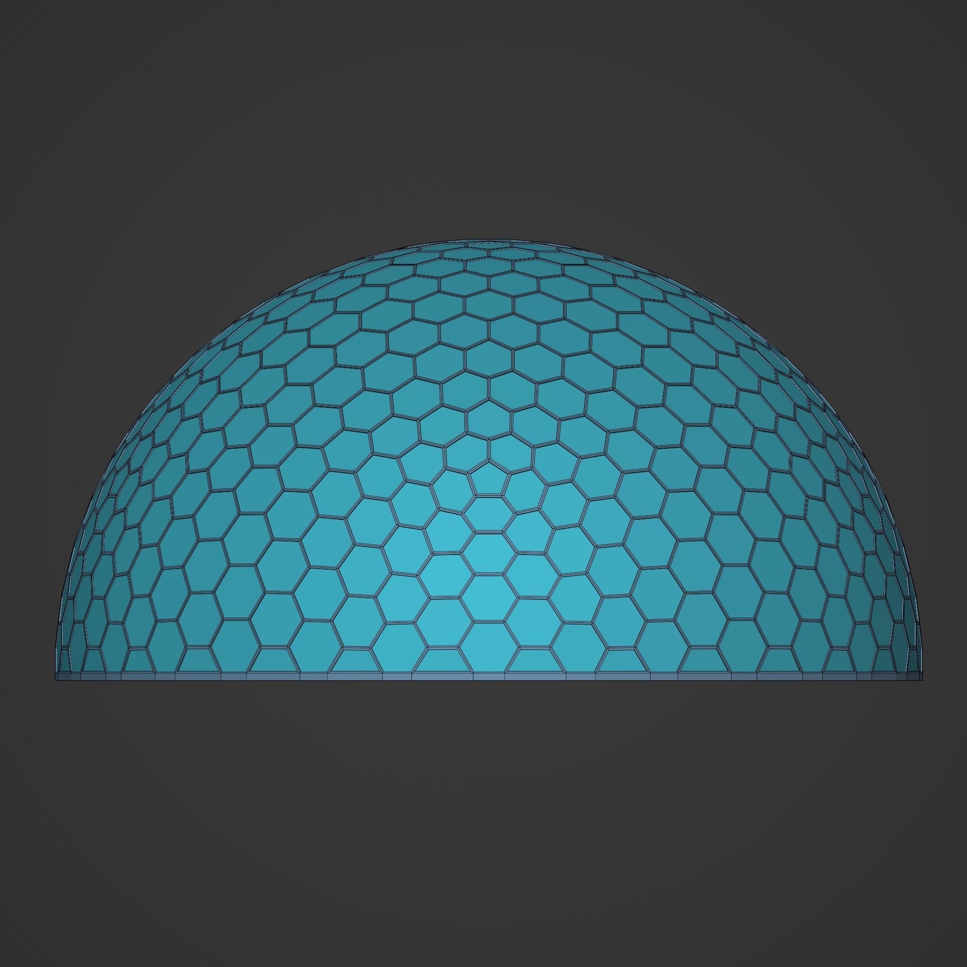 Geodesic Dome Low-poly 3D model_6