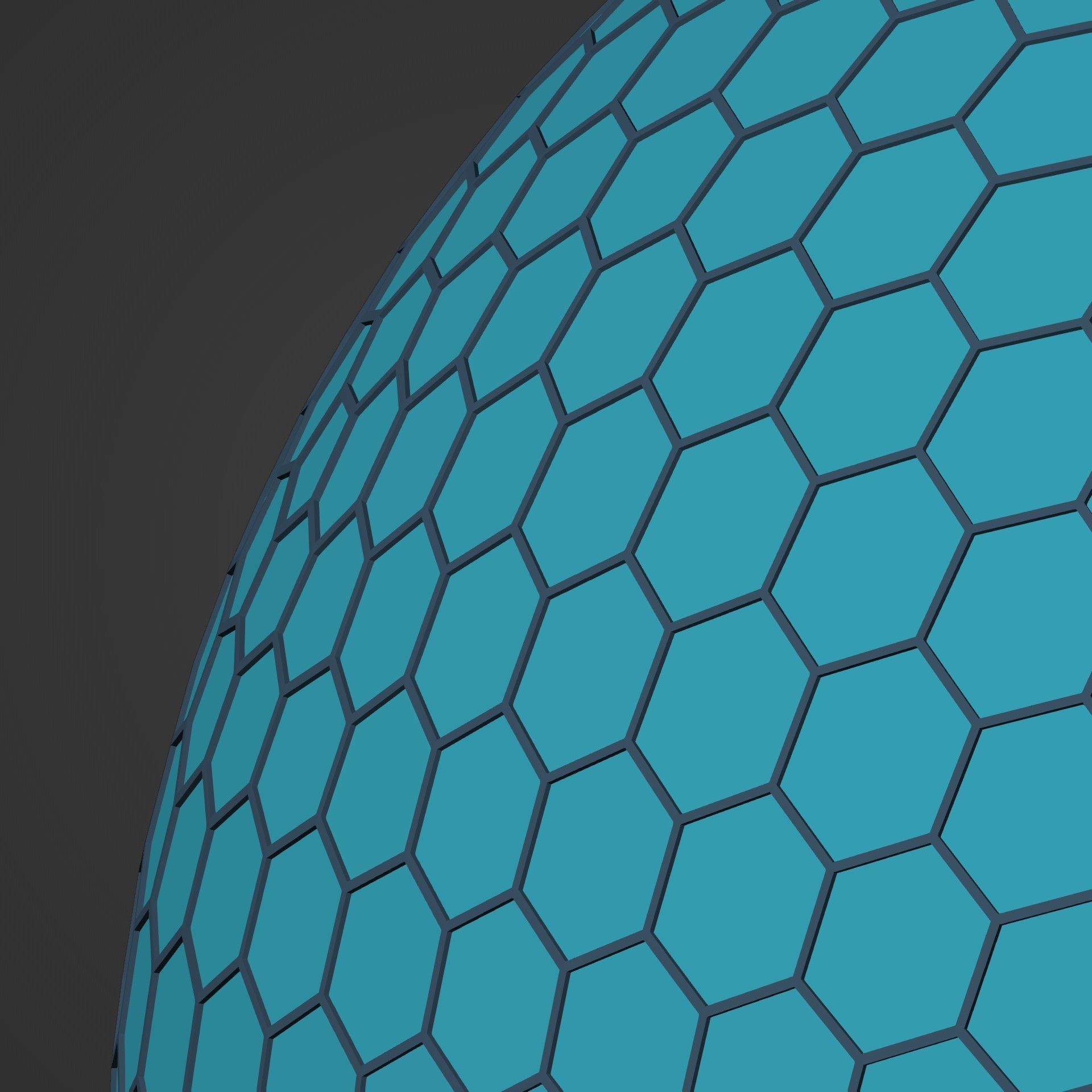 Geodesic Dome Low-poly 3D model_9