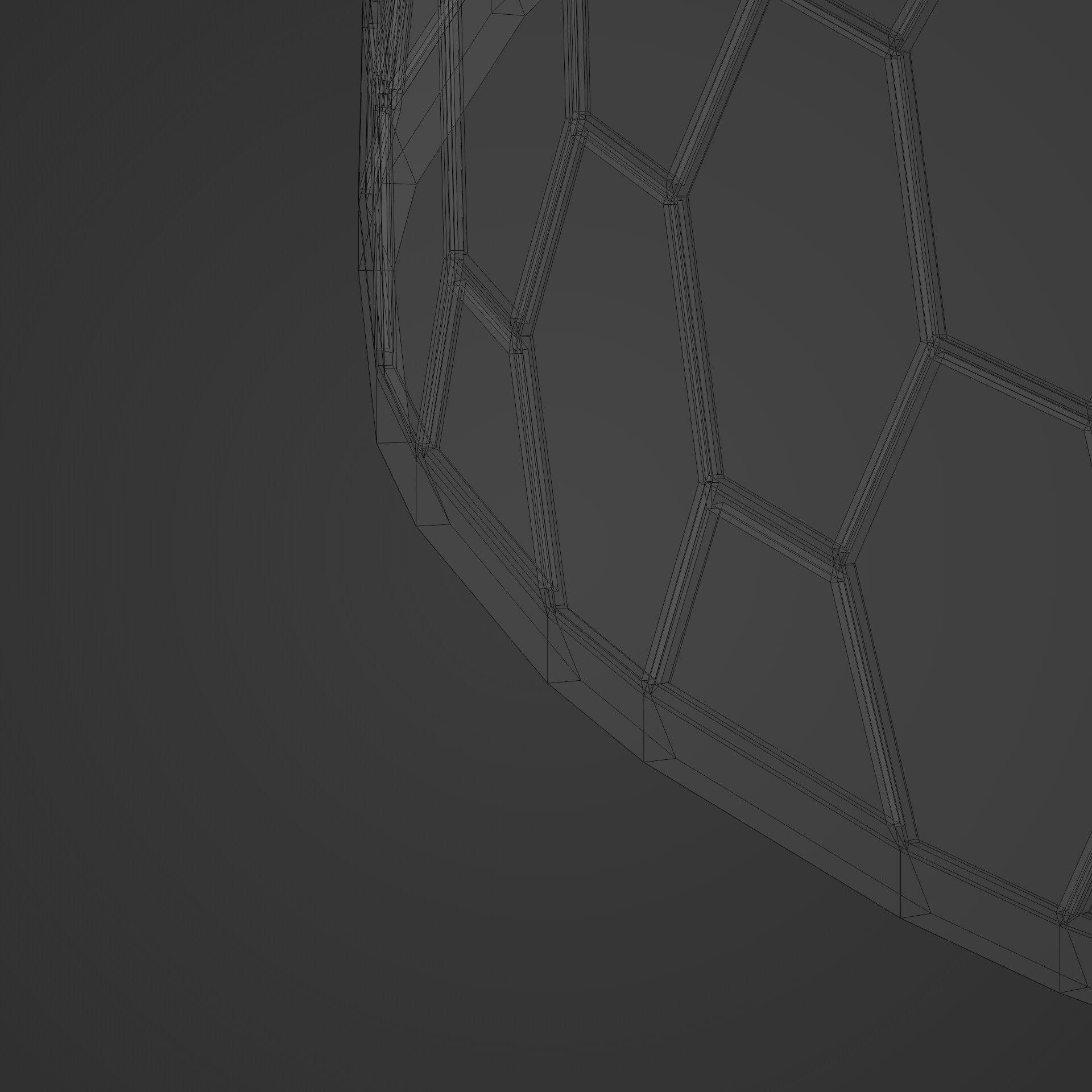 Geodesic Dome Low-poly 3D model_14