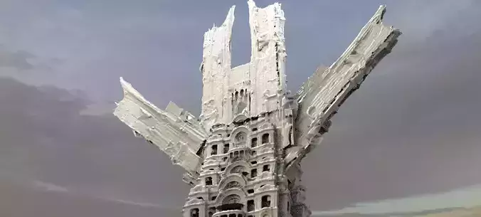 Stone Monolith Architecture Wings 2