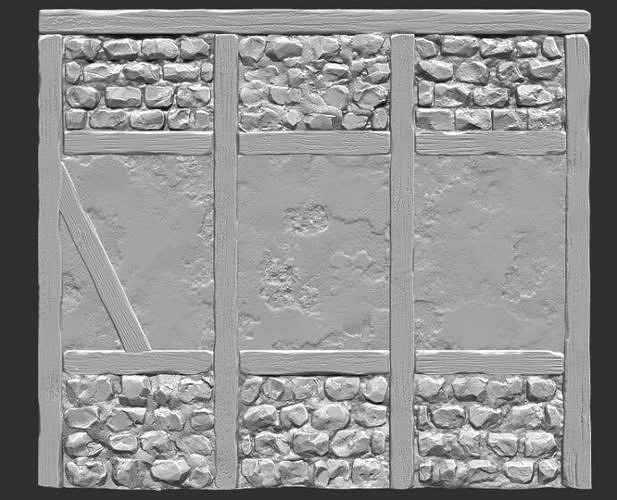 Medieval Wall 2 3D model