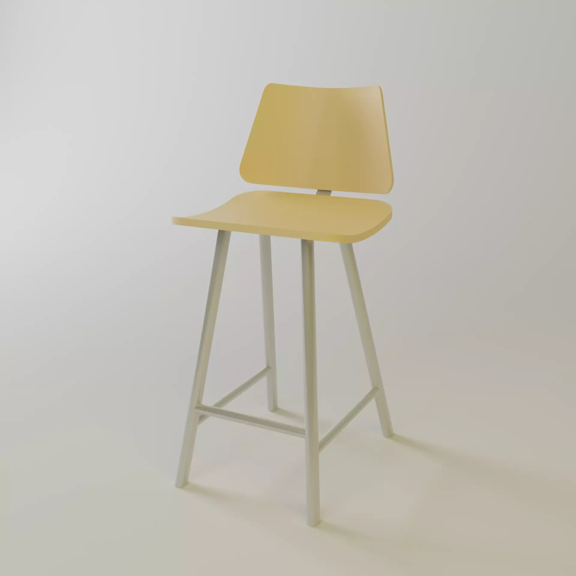 Simple Chair 3D model_0