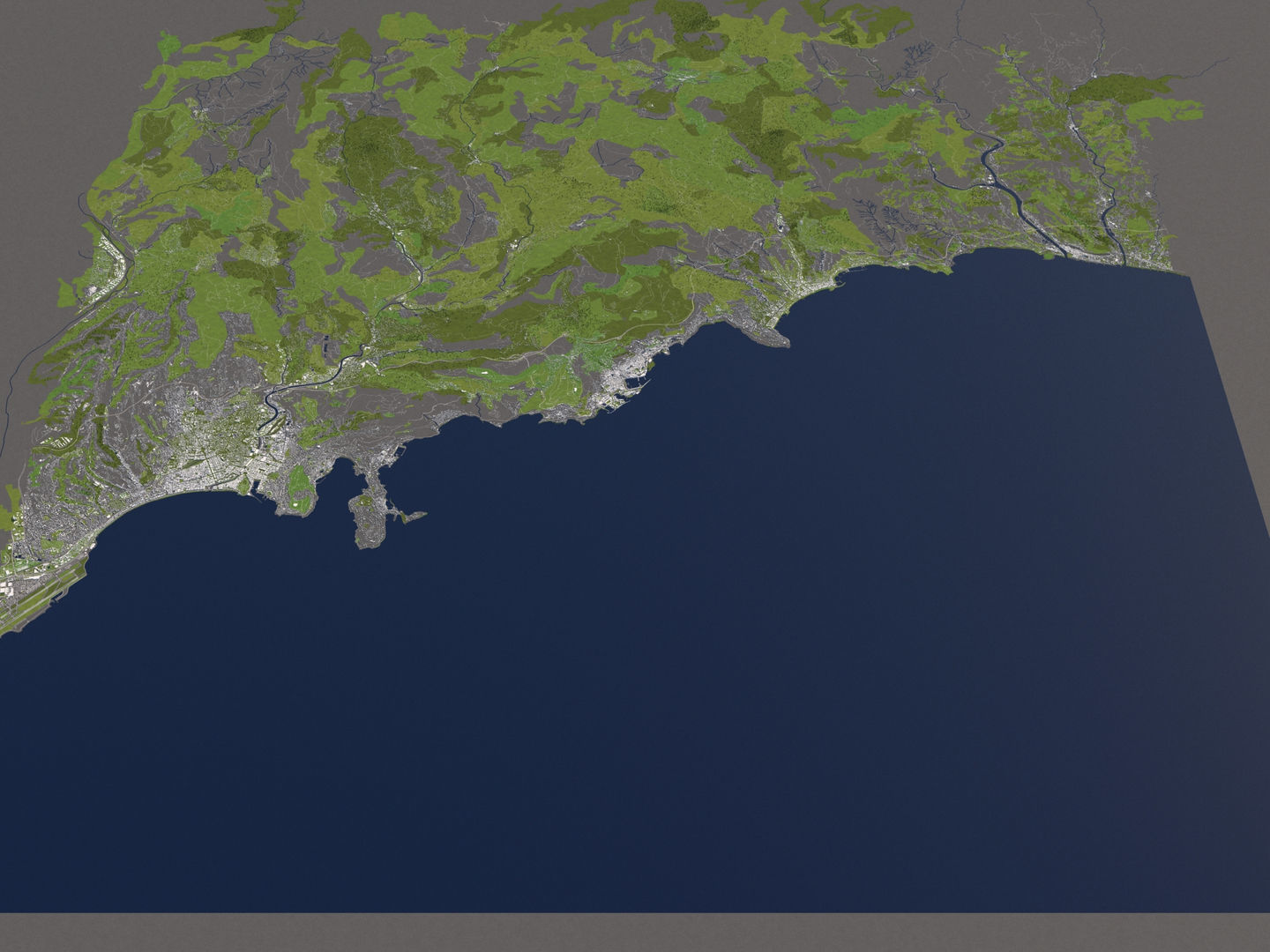 Monaco 50x50km 3D model_12