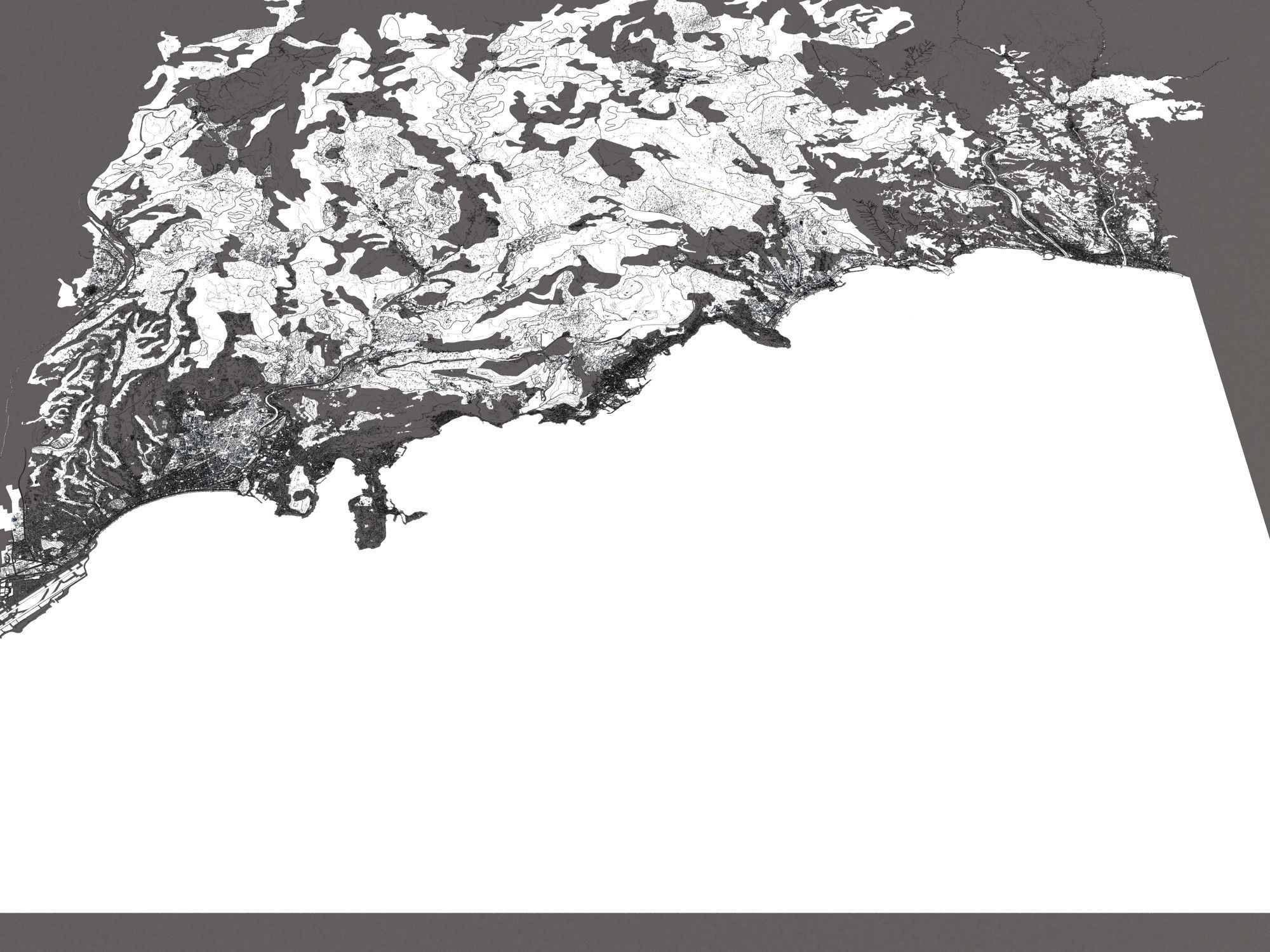 Monaco 50x50km 3D model_25