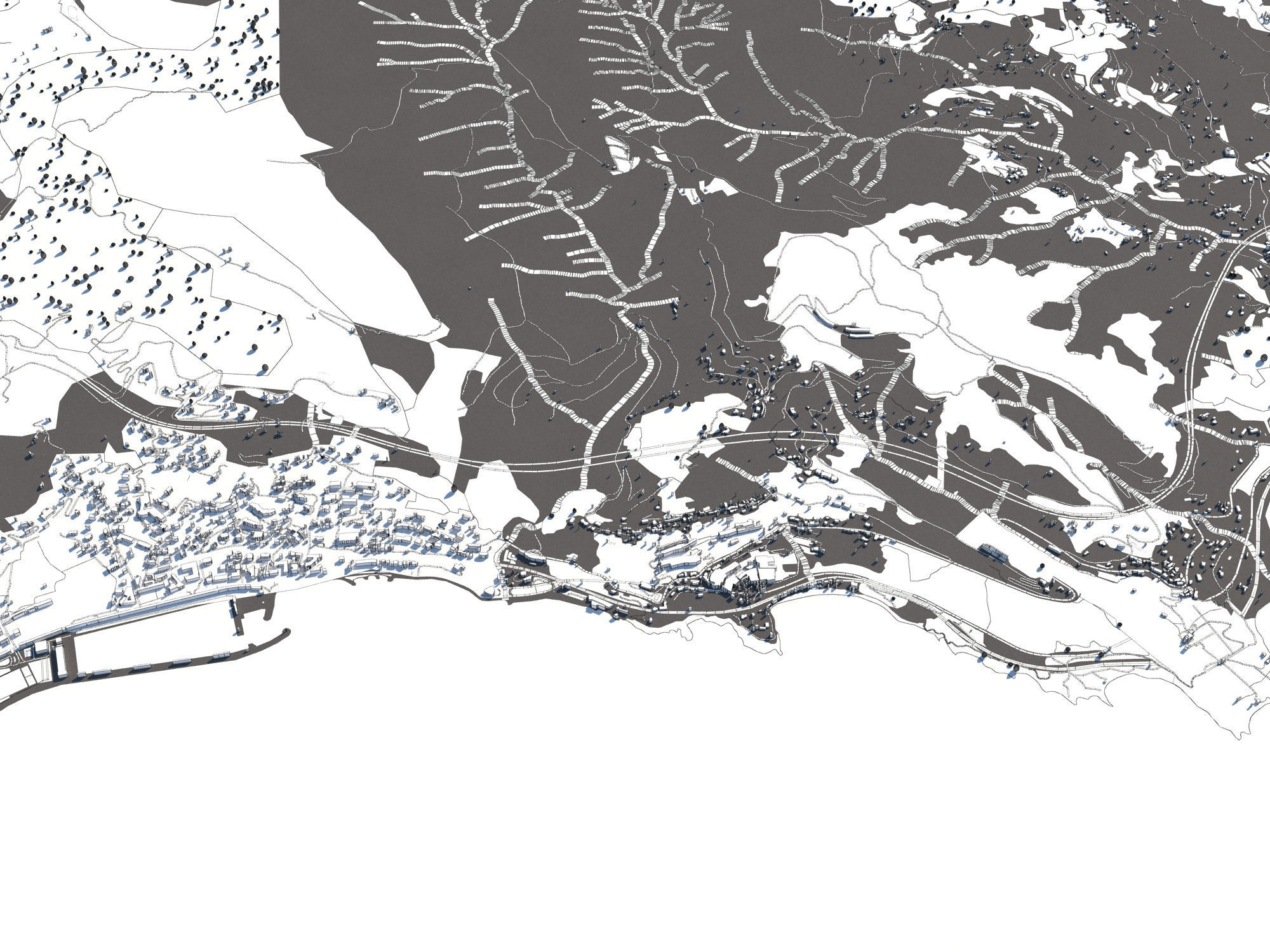Monaco 50x50km 3D model_20