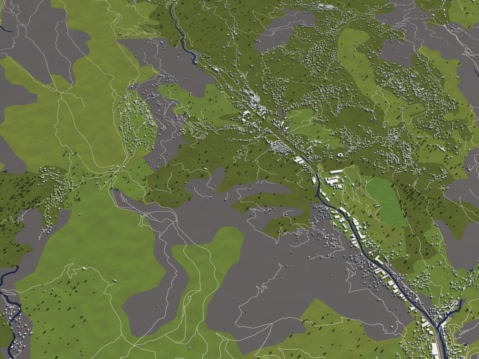 Monaco 50x50km 3D model_7
