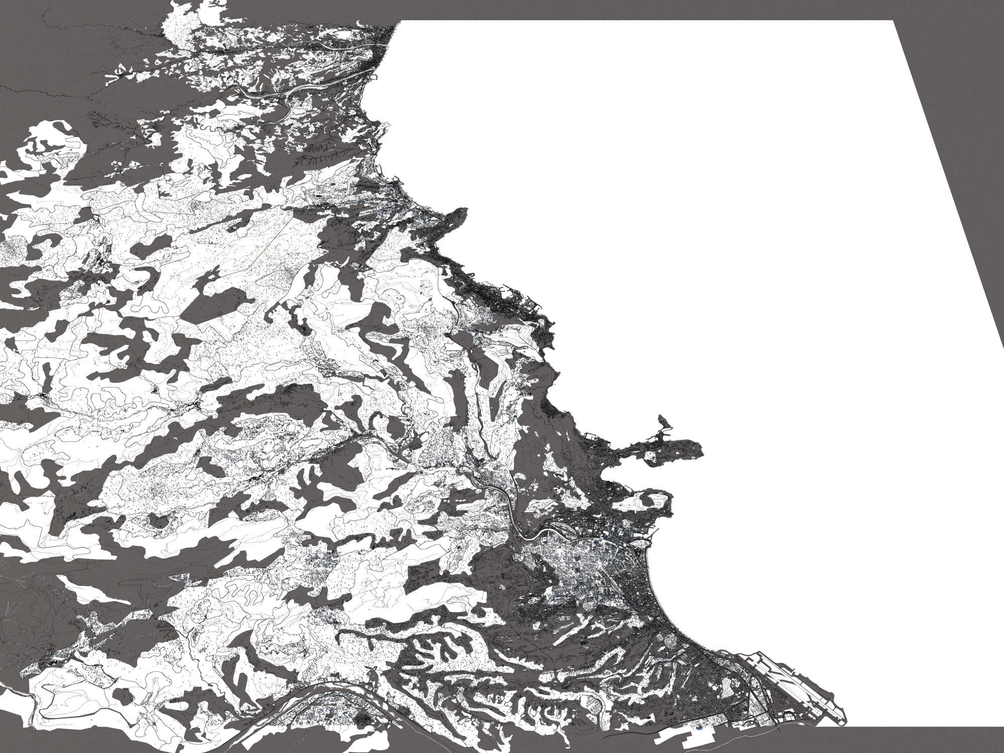 Monaco 50x50km 3D model_26
