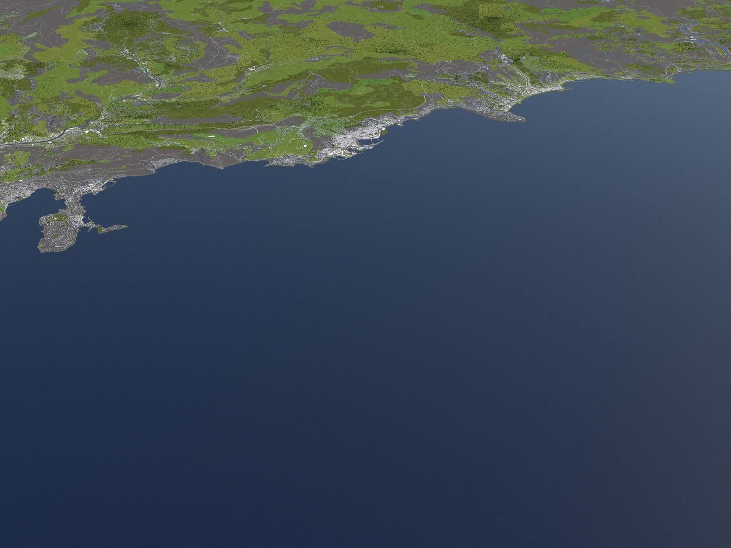 Monaco 50x50km 3D model_10