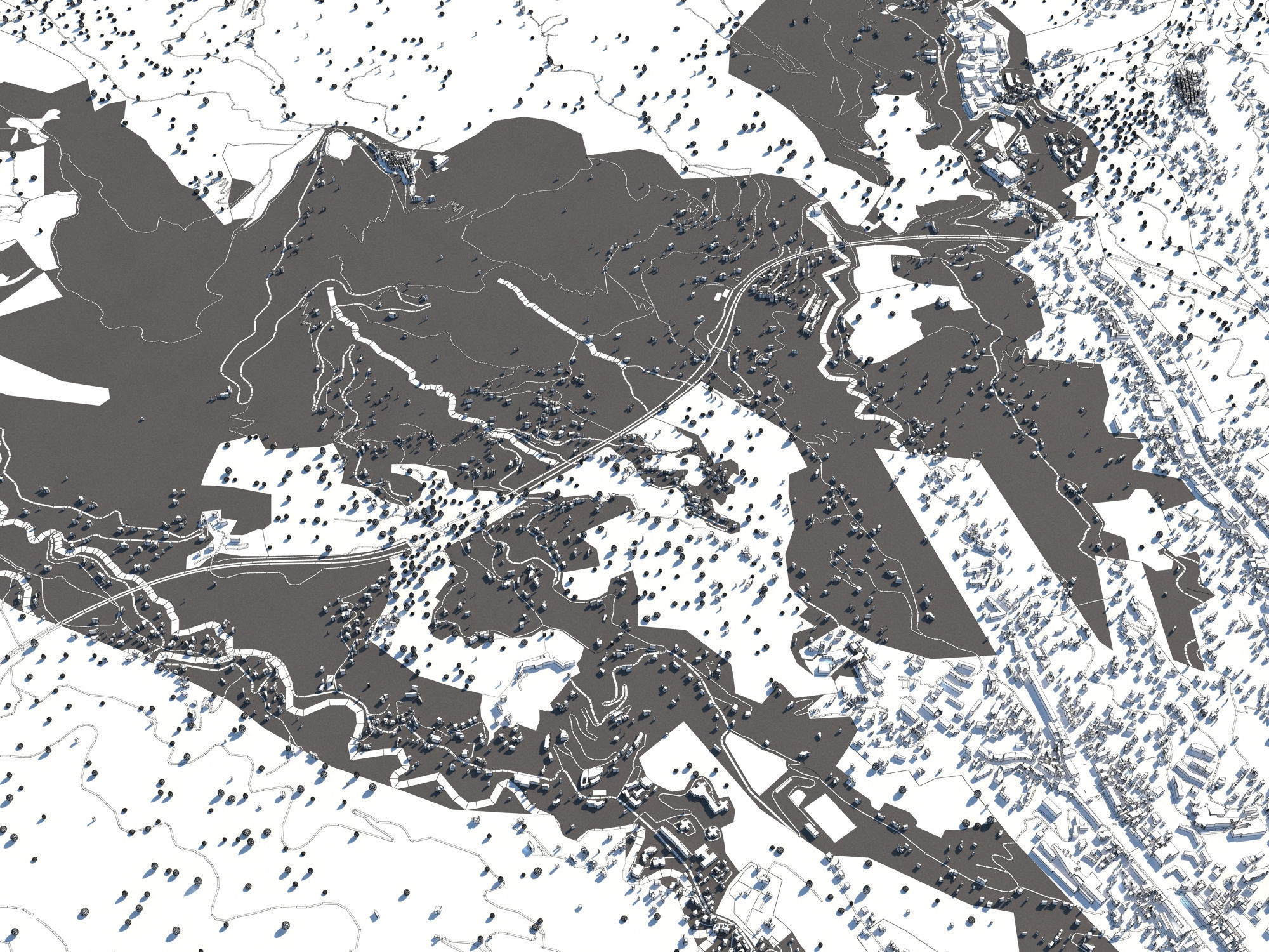Monaco 50x50km 3D model_19