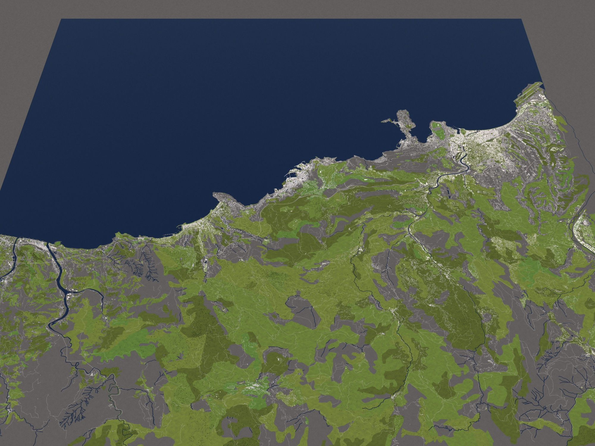 Monaco 50x50km 3D model_14