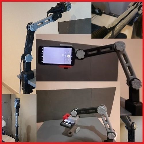 multifunction articulating arm 3in1 3D print model