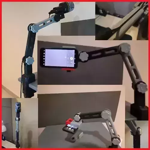 multifunction articulating arm 3in1 3D print model