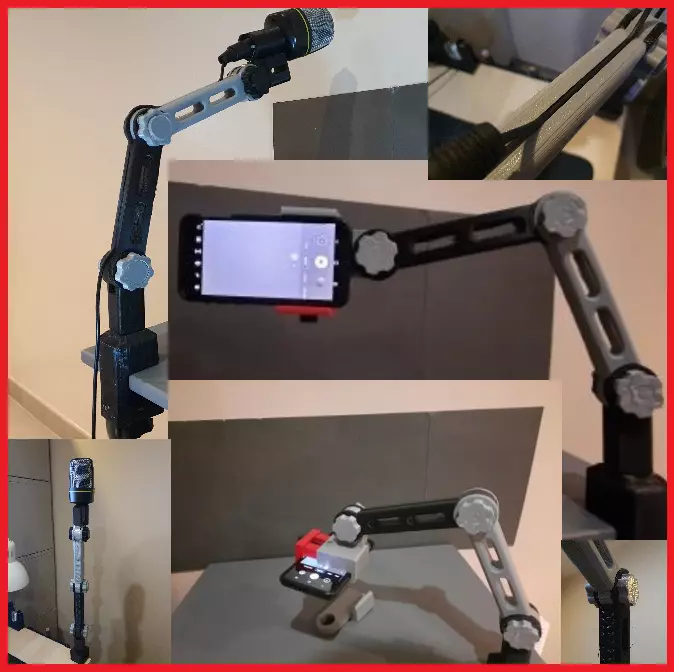 multifunction articulating arm 3in1 3D print model_0