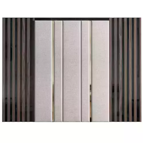 Panel sliding door with stripes