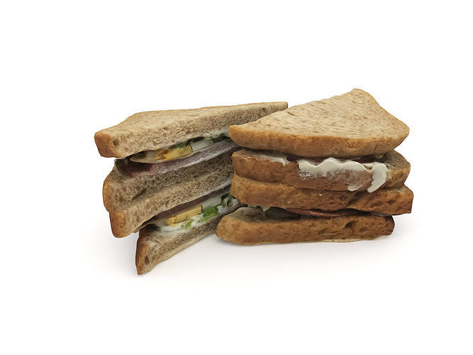 Sandwich 3D model 4