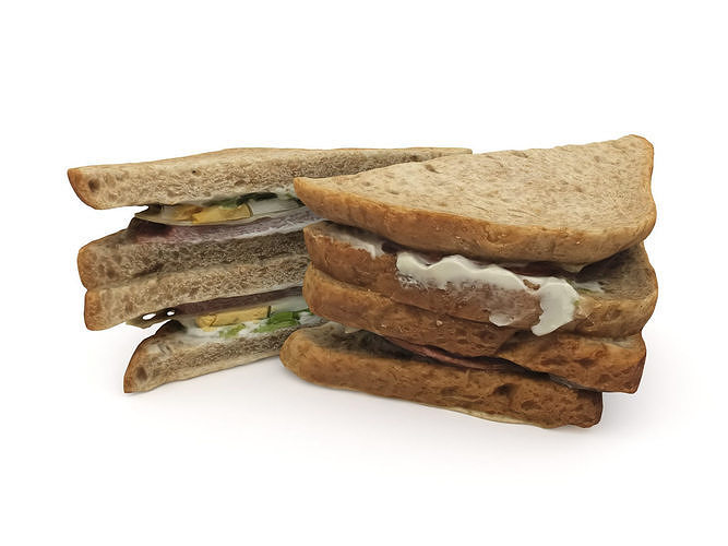 Sandwich 3D model 7