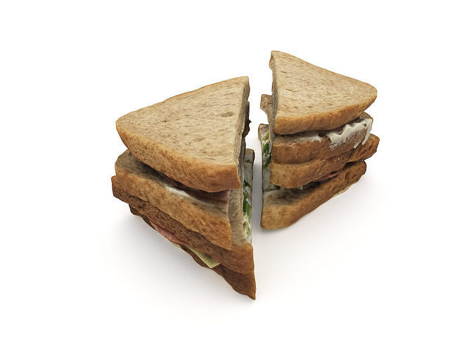 Sandwich 3D model 2