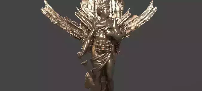Roman God Mars Wide Wings 3  3D model