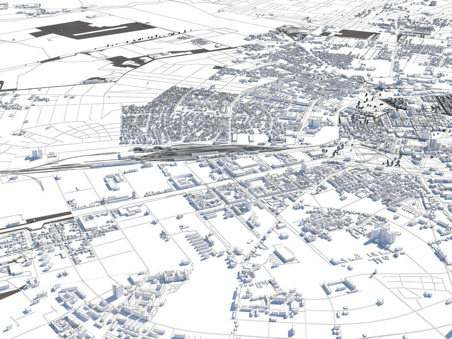 Timisoara Romania 50x50km 3D model_15