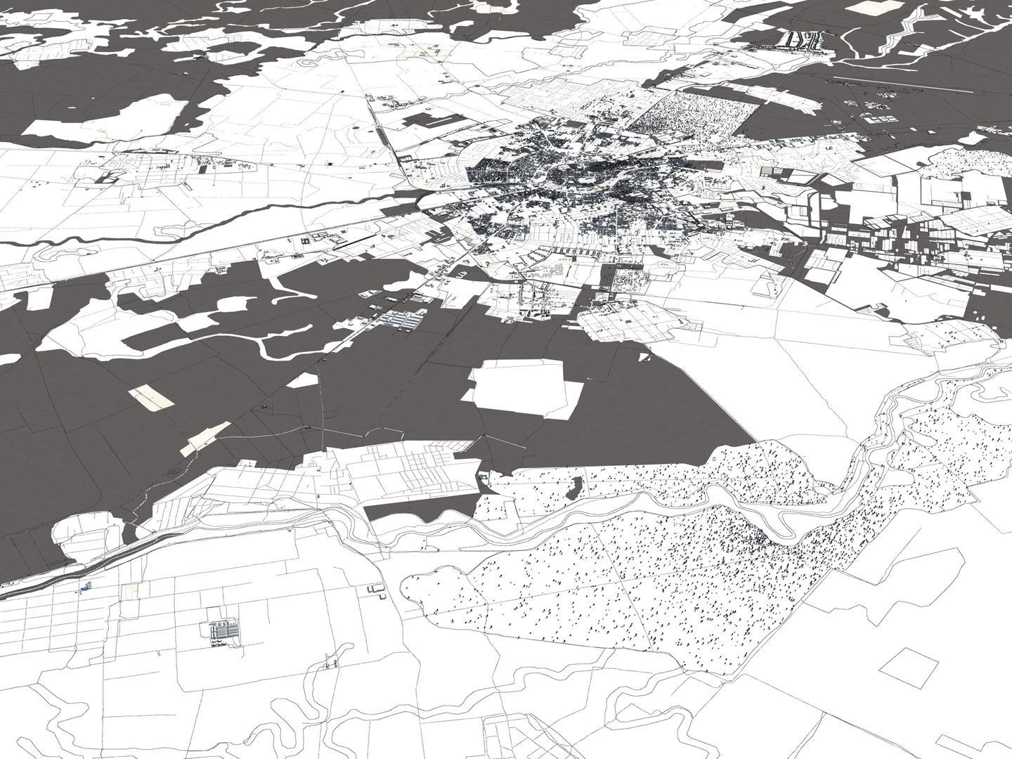 Timisoara Romania 50x50km 3D model_17